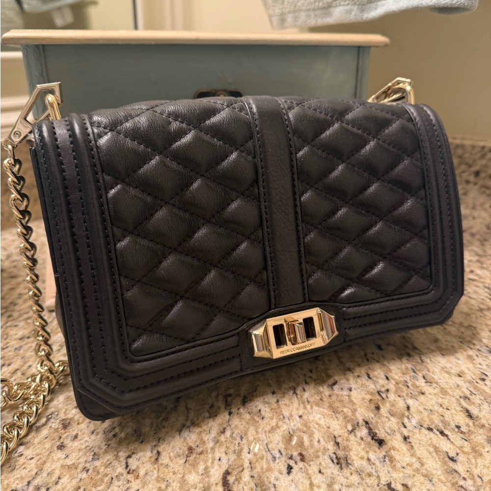 Rebecca Minkoff Black Quilted Crossbody Bag
